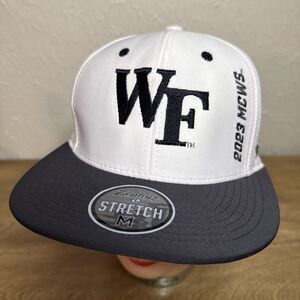 Wake Forest Demon Deacons 2023 CWS Zephyr Fitted M Hat Cap NCAA White Black NEW